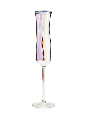CAMELOPARDALIS champagne glass rainbow effect