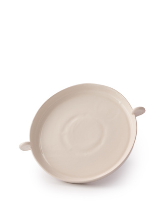 ARIES white plate with white horns