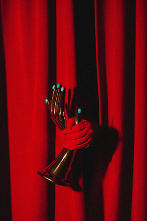 CEPHEUS vase with turqoise