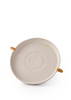 ARIES white plate with golden horns