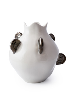 ARIES vase with platinium horns